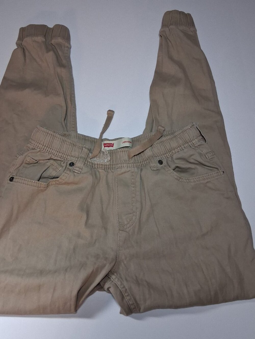 Size 12–13 Years Levi’s Khaki Cargo Jogger Pants for boys,